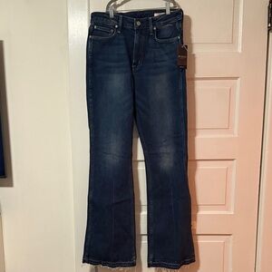 Classic Dark Blue Flare Jeans